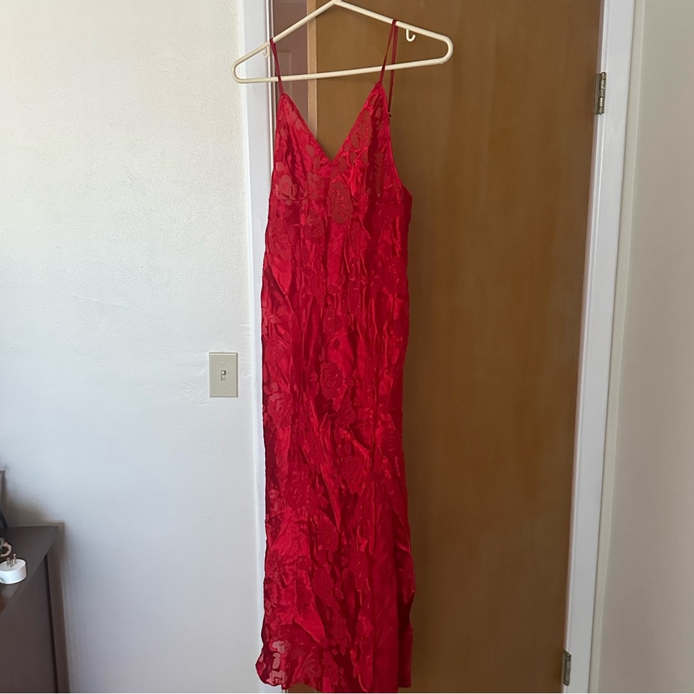 VS Archives red slip dress